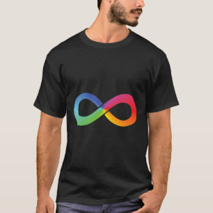 Rainbow Infinity Symbol Autisme Awareness Neurodiv T-shirt