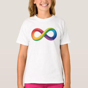 Rainbow Infinity Symbool Autisme ADHD Neurodiversi T-shirt