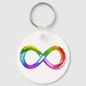 Rainbow Infinity symbool Sleutelhanger (Voorkant)