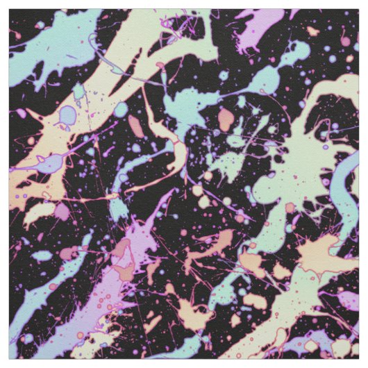 Rainbow Ink Splash Extreme : Stof (Swatch)