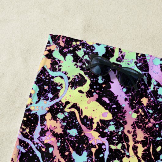 Rainbow Ink Splash Extreme : Strandlaken (In situ)