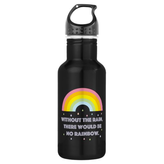 Rainbow-Inspirerend en Motivatie offerte Waterfles (Voorkant)