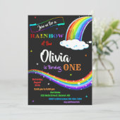 Rainbow invitation anniversaire Rainbow fête amusa (Debout devant)