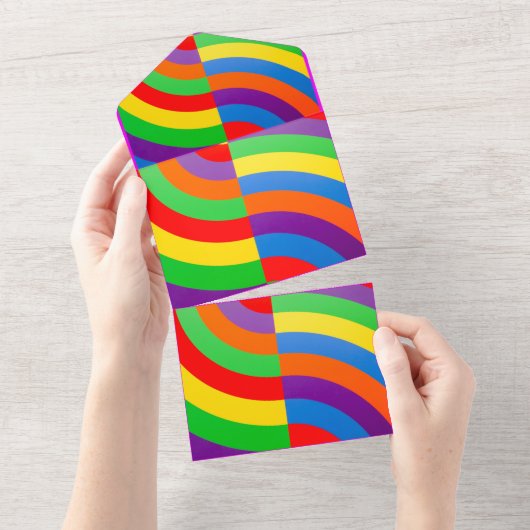 RAINBOW INVITATION GREETING PACKAGE (Déchirure)