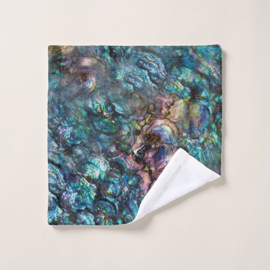 Rainbow Iridescent Abalone Zee Shell Bad Handdoek (Wasdoekje)