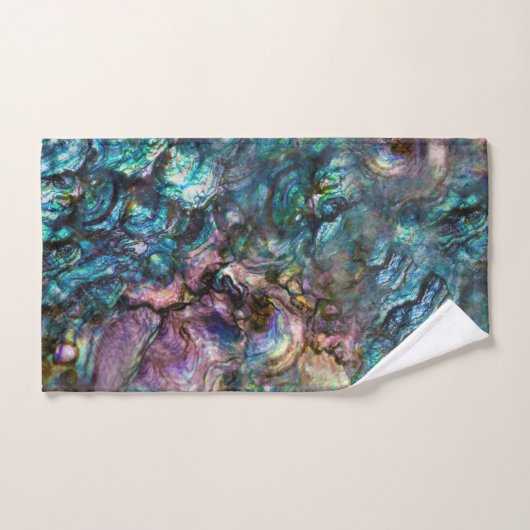 Rainbow Iridescent Abalone Zee Shell Bad Handdoek (Handdoek)