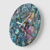 Rainbow Iridescent Abalone Zee Shell Grote Klok (Hoek)