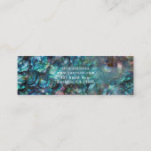 Rainbow Iridescent Abalone Zee Shell Mini Visitekaartje (Achterkant)