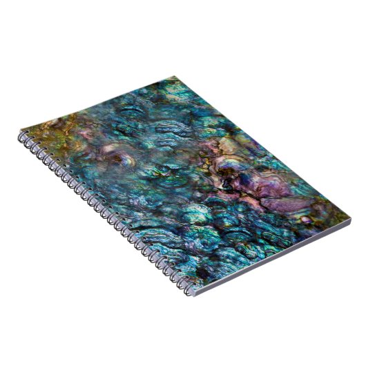 Rainbow Iridescent Abalone Zee Shell Notitieboek (Rechterzijde)