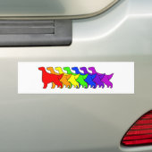 Rainbow Irish Setter Bumpersticker (Op auto)