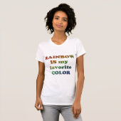 Rainbow IS een kleur! ROYGBIV voor het leven! T-shirt (Voorkant volledig)