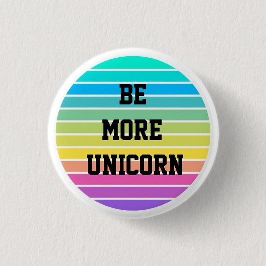 RAINBOW IS MEER UNICORN BUTTON BADGE (Voorkant)
