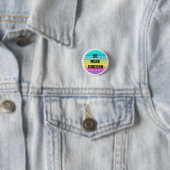RAINBOW IS MEER UNICORN BUTTON BADGE (In situ)
