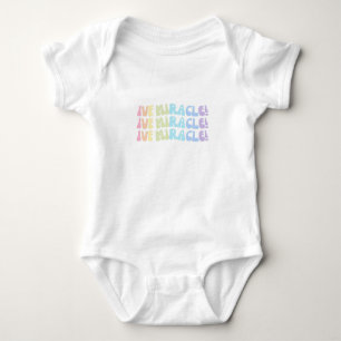 Rainbow IVF MIRACLE Preppy Infertility Awareness Romper