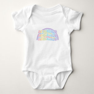 Rainbow IVF MIRACLE Preppy Infertility Awareness Romper