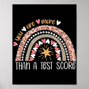 Rainbow Je bent meer dan een testscore testdag Poster