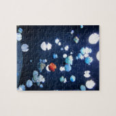 Rainbow Jelly Fish Monogram Puzzle Legpuzzel (Horizontaal)