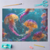 Rainbow Jellyfish Tissue Paper Tissuepapier (Craft)