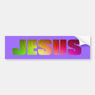Rainbow Jesus Bumpersticker