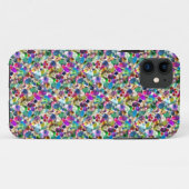 Rainbow Jewel Rhinestone Graphic Bling iPhone Case (Achterkant (horizontaal))