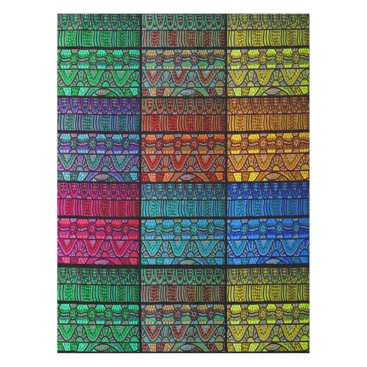 Rainbow Journey Art autochtone nappe (Devant)