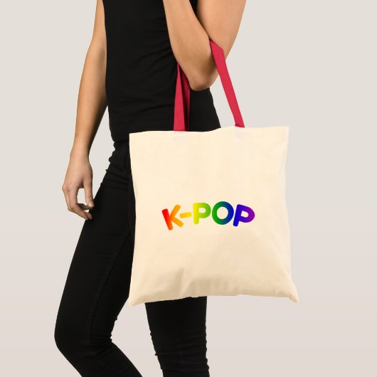 Rainbow K-Pop Canvas tas (Voorkant (product))