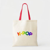 Rainbow K-Pop Canvas tas (Voorkant)