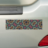 Rainbow Kaleidoscope driehoek Psychedelic Snap Bumpersticker (Op auto)