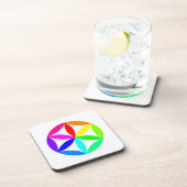 Rainbow Kaleidoscope Hard plastic coaster Bier Onderzetter (Rechterzijde)