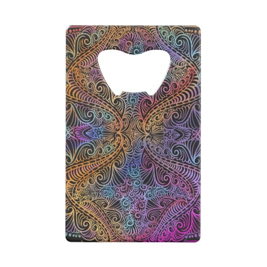 Rainbow Kaleidoscope Mandala (Devant)