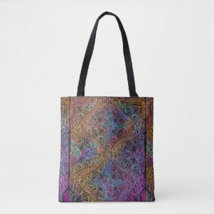 Rainbow Kaleidoscope Mandala Draagtas