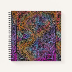 Rainbow Kaleidoscope Mandala Notitieboek