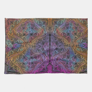 Rainbow Kaleidoscope Mandala Theedoek