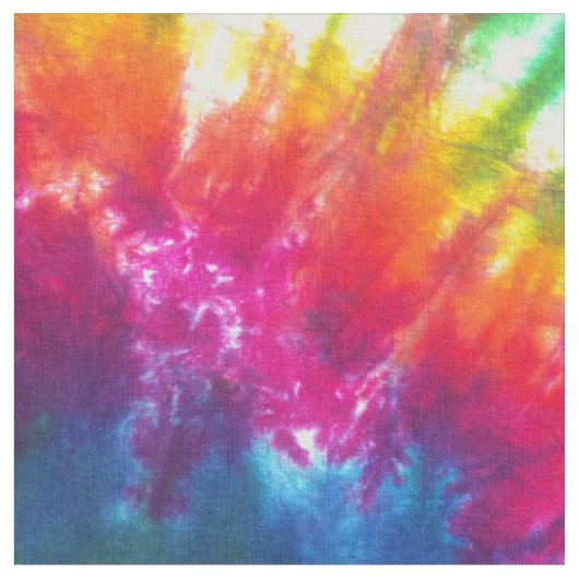 Rainbow Kaleidoscope Stropdas-Dye Stof (Close Up)