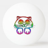 Rainbow Kat pingpongbal Pingpongballen (Achterkant)