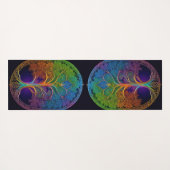 Rainbow Keltische levensboom Yogamat (Achterkant (horizontaal))