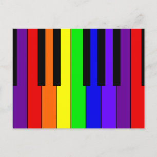 Rainbow Keyboard Briefkaart