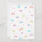 Rainbow Kids Birthday Party Invitation Magical  (Dos)