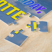 Rainbow Kijk "13" & "HAPPY BIRTHDAY", Cloudy Sky Legpuzzel (Zijkant)