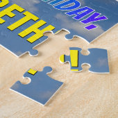 Rainbow Kijk "52" & "HAPPY BIRTHDAY", Cloudy Sky Legpuzzel (Zijkant)