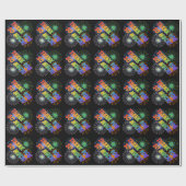 Rainbow Kijk "DANK JE ZO VEEL!", Vuurwerk ziet er Cadeaupapier (Vlak)