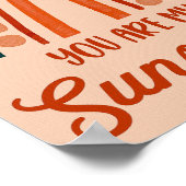 Rainbow Kinder Room Poster Cute Nursery Print (Hoek)