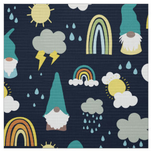Rainbow-Kinderen op regenachtige dag Stof