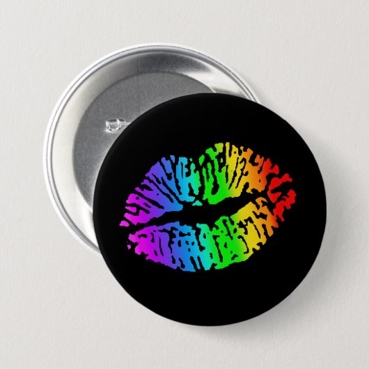 Rainbow Kiss Button (Voorkant /achterkant)