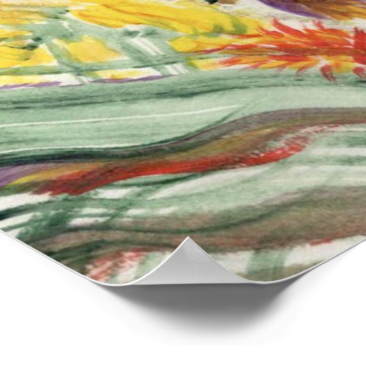 "Rainbow Kitchen" Art Poster Afdrukken (Hoek)