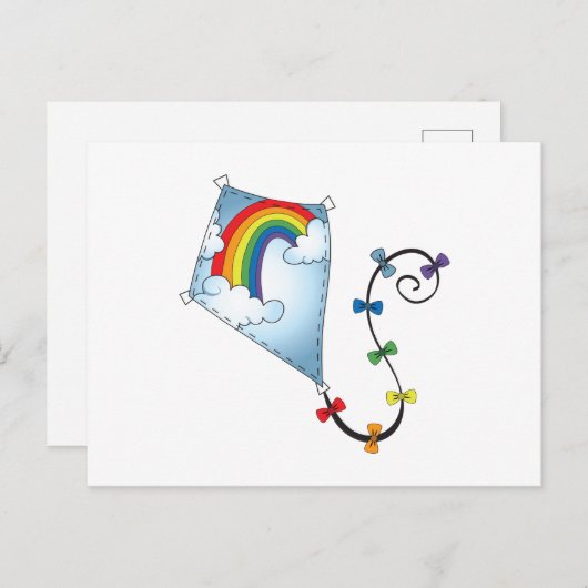 Rainbow Kite Briefkaart (Voorkant / Achterkant)