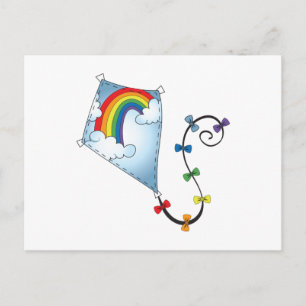 Rainbow Kite Briefkaart
