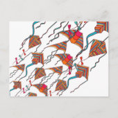 Rainbow Kite Pattern Briefkaart (Voorkant)