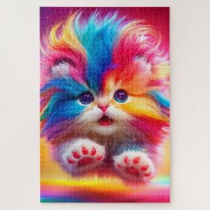 Rainbow Kitten Legpuzzel