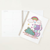 Rainbow Kitten Surprise Heart Lyric Quote Planner (Devant avec enveloppe)